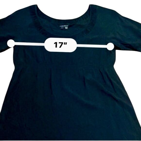 Theory Boho Black Ribbed Midi Sundress with Puff Sleeves size Large - Picture 5 of 6